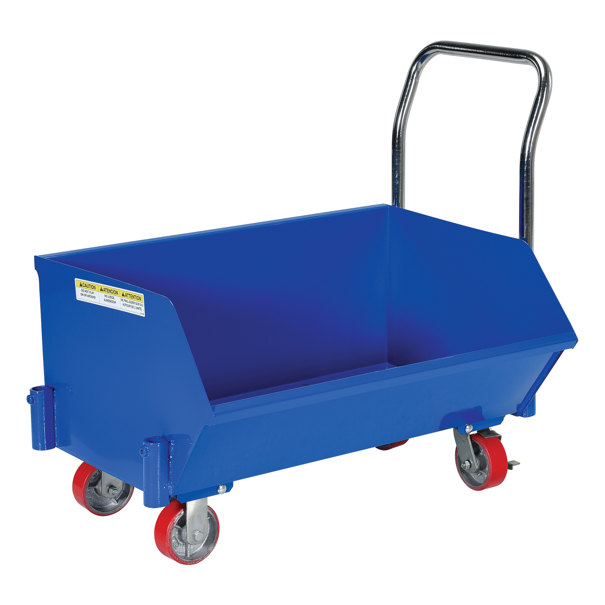 Vestil Low Profile Hopper, Capacity 1000, Volume 0.25, Color Blue, Model# SLPT-24